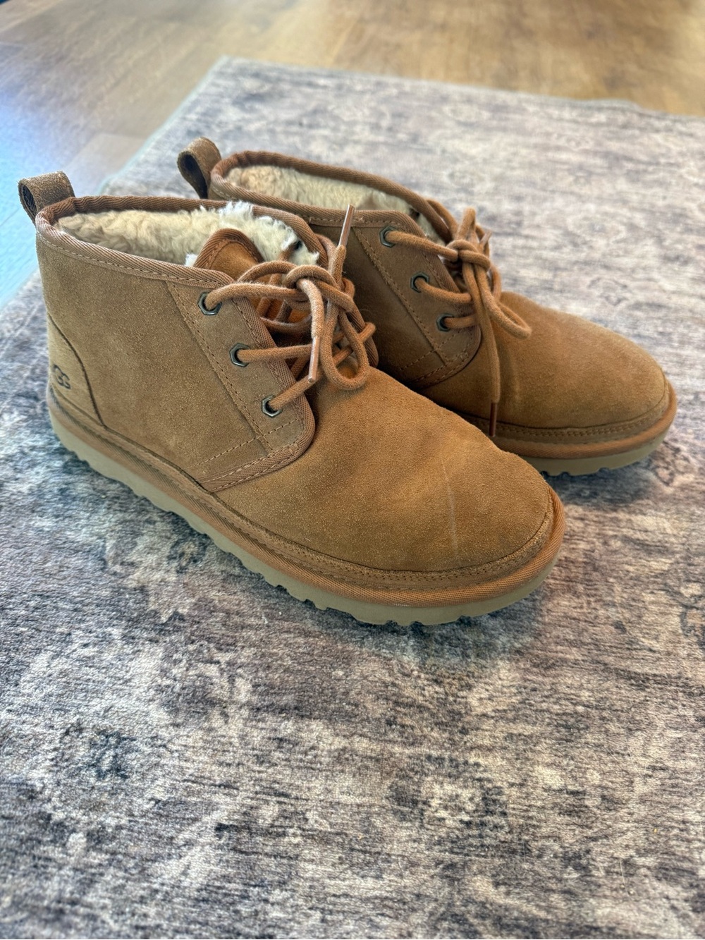 UGG Women’s Chestnut Suede Lace-Up Ankle Booties